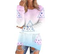 Vestidos de felpa para mujer, sudadera para mujer, sudadera con estampado gráfico del Reino Unido 2026, manga larga, suave, cómoda, cuello redondo, elegante, camisa casual de gran tamaño, deportes