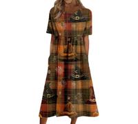 Vestidos De Fiesta Mujer Elegantes Disfraz Halloween Adulta Manga Corta Vintage Vestido Medieval Mujer Demonio Fiestas Y Cosplay Vestidos Elegante Estampado De Halloween Dresses for Women S