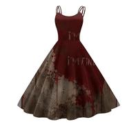 Vestidos De Fiesta Mujer Elegantes Disfraz Halloween Adulta Novia Cadaver Gotico Disfraz Vampiresa Mujer Sexy Fiestas Y Cosplay Vestidos Elegante Sin Mangas Dresses for Women XL