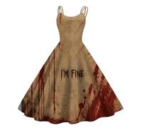 Vestidos De Fiesta Mujer Elegantes Disfraz Halloween Adulta Sin Mangas Gotico Vestido Fiesta Mujer Sexy Fiestas Y Cosplay Vestidos Elegante Novia Cadaver Dresses for Women XXL