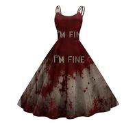 Vestidos De Fiesta Mujer Elegantes Disfraz Halloween Adulta Sin Mangas Moda Disfraz Fantasma Mujer Sexy Fiestas Y Cosplay Vestidos Gotico Novia Cadaver Dresses for Women M