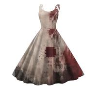 Vestidos De Fiesta Mujer Elegantes Disfraz Halloween Adulta Sin Mangas Moda Vestido Medieval Mujer Demonio Fiestas Y Cosplay Vestidos Vintage Novia Cadaver Dresses for Women XL