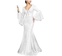 Vestidos De Fiesta Mujer Elegantes Vestido Invitada Boda Elegante Corto Navidad Negro Manga Larga Corte Imperio Largo Branco Rojo Floral Novia Civil Midi 2XL Sexy Blanco Largos Baratos Negros para