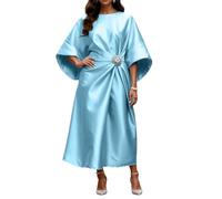 Vestidos De Fiesta Mujer Elegantes Vestido Negro Casual Ropa Manga Larga Moda Disfraz Otoño Pantalones Nochevieja Top Elegante 2#Azul Cielo XXL 2026