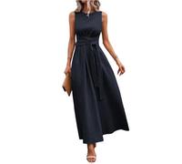 Vestidos De Fiesta Mujer Elegantes - Vestidos Elegantes Mujer Entallado Largo Vestido Noche Elegante Manga Larga Slim Fit Dress Casual Sexy Coctel Primavera Otoño Ropa Marina L