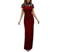 Vestidos De Fiesta Rojos 2026 Coctel Playa Invitadas Palo Embarazadas Mi Invitados Corte Casamiento Tarde Escotados Vaqueras Vino Diseñadores Lunares Top Venta Senoras Maxi