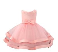 Vestidos de Flores para niñas para Bodas, Fiestas, desfiles, Vestidos de Princesa de 3 a 9 años Jota Globo Vaquera Mujer