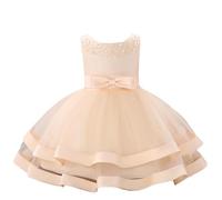 Vestidos de Flores para niñas para Bodas, Fiestas, desfiles, Vestidos de Princesa de 3 a 9 años Jota Globo Vaquera Mujer