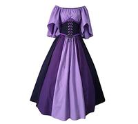 Vestidos De Halloween De Las Mujeres Vintage Gótico De Palacio Disfraces De Halloween Medieval Renacentista Vestido De Steampunk Cosplay Largo Vestidos De Baile Mangas Cortas Tallas Grandes Curvy
