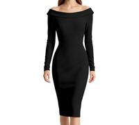 Vestidos de invitada de boda para mujer, vestidos de noche del Reino Unido | Figura elástica suave, favorecedora, resistente a las arrugas, fácil cuidado, para cóctel, cita, discoteca, boda, invitados
