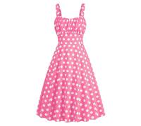 Vestidos de los años 40 para mujer, vestido de cóctel, noche, baile de graduación, vestidos elegantes de los años 40, vestido de lunares rojos, vestido vintage rockabilly con hombros descubiertos