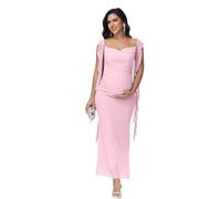 Vestidos De Maternidad Vestido de maternidad for fotografía, sexy, sin mangas, sin espalda, for sesión de fotos de baby shower(Pink,XL)