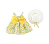 Vestidos De NiñA De 2 A 5 AñOs-Ropa De Verano para NiñAs PequeñAs, Vestidos Florales Fruncidos Sin Mangas, Vestido para NiñAs