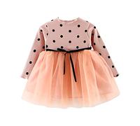 Vestidos De NiñA De 2 A 5 AñOs-Vestido De Manga Larga para NiñAs, Vestido De Encaje De Princesa para Desfile De BebéS, Vestido De Tul para NiñAs, Vestido Y Falda para NiñAs