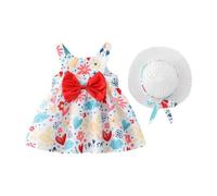 Vestidos De NiñA De 2 A 5 AñOs-Vestido De Tutú para NiñA, De Verano, Sin Mangas, con Espalda Descubierta, De Princesa, para Fiesta De CumpleañOs, con Lazo De Flores, Vestido De Verano