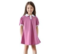 Vestidos De NiñA De 2 A 5 AñOs-Vestido De Verano para NiñAs, Informal, Cuello Redondo, Manga Corta, Corte Holgado, para Uso Diario, para NiñAs De 1 A 9 AñOs, CóModo Conjunto De Juego con Sandalias.