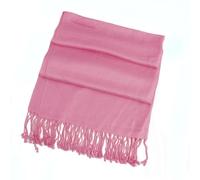 Vestidos de noche, poncho, bufandas para mujer, grande, suave y sedoso, chal de pashmina, bufanda en colores sólidos, talla única, elegante chal de pashmina para primavera, otoño e invierno, rosa, A