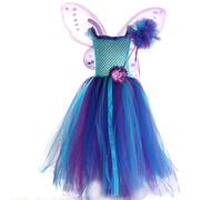 Vestidos de para niñas | Vestido de fiesta y concurso con alas y mágico, disfraz de de Halloween para niñas, para maquillaje escena rendimiento, cosplay, fiesta, festival de Navidad