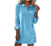 Vestidos de terciopelo para mujer, con lentejuelas brillantes, de manga larga, minivestido moderno de lujo con cuello en V y cuello en V, para otoño, invierno, primavera, fiesta de años, vestido