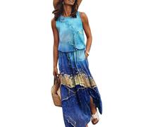 Vestidos de verano 2026 para mujer, solución de producto para un mayor rendimiento y durabilidad en varias aplicaciones, azul, M