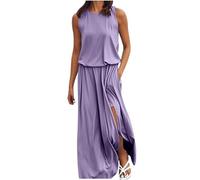 Vestidos de verano 2026 para mujer, solución de producto para un mayor rendimiento y durabilidad en varias aplicaciones, morado claro, M