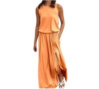 Vestidos de verano 2026 para mujer, solución de producto para un mayor rendimiento y durabilidad en varias aplicaciones, naranja, M