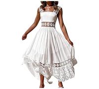 Vestidos De Verano Mujer 2023 Baratos Casual Sexy Plisada Vestido Mini Vestido Espalda Descubierta Squins Vestido De Malla Bodycon Señoras A-Línea con Encaje Gasa para Cocktial Formal De Noche