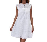 Vestidos De Verano Mujer 2023 Casual Sexy Vestidos De Cóctel Vestido De Noche Sin Mangas Transparente Vestido De Malla Bodycon Señoras Color Sólido Encaje Floral para Invierno Y Primavera