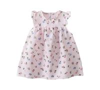 Vestidos de Verano para niñas con diseño Floral cómodos e Informales para Uso Diario y Salidas a la Playa. (PK2 6-12 Months)