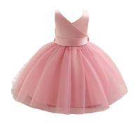 Vestidos Fiesta, Vestidos De Princesas para NiñAs para NiñAs De Red En V para NiñAs PequeñAs Atuendo Informal para Fiesta SesióN De Fotos Cintura EláStica CóModa Primavera Verano Y OtoñO