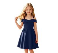 Vestidos Formales de Corte A para Preadolescentes y Adolescentes, Vestido Lindo Sin Hombros Ni Tirantes para Banquete Boda Gala Fiesta Elegante Niña