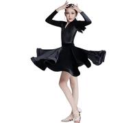 Vestidos Latinos For Niña, Vestido De Baile De Salón, Falda De Tango, Vestidos De Fiesta De Competición De Baile De Salsa Estándar, Trajes De Práctica De Baile(B5,120)