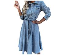 Vestidos midi para mujer, vestido de manga corta midi ajustado 2021, vestido de verano para mujer, vestidos casuales, vestidos largos para mujer, azul, S
