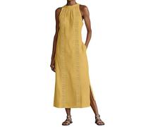 Vestidos Mujer, Vestido Talla Grande Mujer, Vestido Sin Mangas Para El DíA A DíA Vestido De Punto Informal De Color Liso Y Corte Holgado Con Cuello Redondo Para Mayor Comodidad Durante Todo El DíA