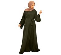 Vestidos musulmanes para mujer, ropa de oración de manga larga para mujer, musulmana, caftán, abaya, túnica de Dubai, Oriente Medio, étnico, árabe saudita, túnica afgana, ropa islámica árabe, 04