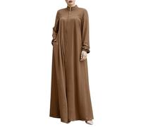 Vestidos musulmanes para mujer, ropa de oración para mujer, musulmán, caftán, abaya, dubai, ramadán, bata de Oriente Medio, étnico, estilo saudita, árabe afgano, vestido de manga larga islámica árabe