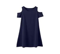 Vestidos Niñas Vestidos Niños Vestido Falda Vestidos Niñas Cómoda Camiseta Infantil para todos, Suave, Casual, Cuello Redondo, para Niños de 3 a 12 Años, Perfecto Juego Activo al Aire Libre, marine, 4