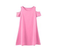 Vestidos Niñas Vestidos Niños Vestido Falda Vestidos Niñas Cómoda Camiseta Infantil para todos, Suave, Casual, Cuello Redondo, para Niños de 3 a 12 Años, Perfecto Juego Activo al Aire Libre, Rosa