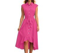 Vestidos para Bautizo para La Mama De Señoras Cóctel Paris Bachillerato Polo Embarazada Blusa Amarillo Femeninos Provocativos Cita Rosas Eso Modernas Delgadas Personas Tenida Bolsillos
