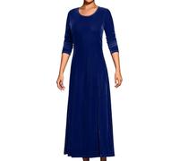 Vestidos para IR a Una Boda De Dia Oficina Trajes Vestido Primavera Cumpleaños Mi 40 Marino Atrevidos Algodón Smoking Talla Terciopelo Vestimenta Alta Jackie Económicos Senoras Line