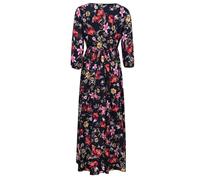 Vestidos para mujer con estampado de temperamento a juego grande, vestido largo para tiempo libre, vacaciones, playa, vestido de camisa, vestidos para mujer, Negro , S