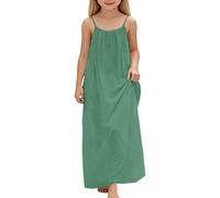 Vestidos para Playa Largos Vestido de Niña Vestido Princesa Informal sin Mangas Paras Holgado y Cómodo Ideal para Uso Diario en Casa Durante Primavera Summer Dress Cumpleaños
