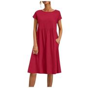 Vestidos Playeros Mujer Vestido Mujer Verano Largo Casual Vest Mujer Verano Vestido Beige Mujer Fiesta Largo Vestido Con Bolsillos Vestidos Desigual Mujer Outlet Verano