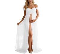 Vestidos Premamá Falda Larga Mujer para Fotografia Vestido de Maternidad Sesión Embarazada Fotos Atrezzo