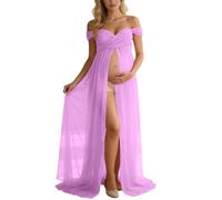 Vestidos Premamá Falda Larga Mujer para Fotografia Vestido de Maternidad Sesión Embarazada Fotos Atrezzo
