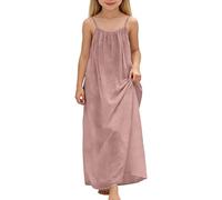 Vestidos Princesa NiñA-Vestido Informal Sin Mangas Y Sin Espalda para NiñAs, Holgado, para Usar En Casa, para Jugar En Verano, para NiñOs PequeñOs