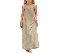 Vestidos Princesa NiñA-Vestido Informal Sin Mangas Y Sin Espalda para NiñAs, Holgado, para Usar En Casa, para Jugar En Verano, para NiñOs PequeñOs