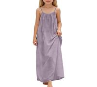 Vestidos Princesa NiñA-Vestido Informal Sin Mangas Y Sin Espalda para NiñAs, Holgado, para Usar En Casa, para Jugar En Verano, para NiñOs PequeñOs