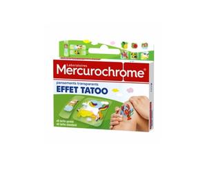 Vestidos Transparentes Mercurocromo Efecto Tatuaje 2 Tamaños 12 Unidades