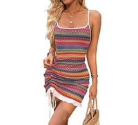 Vestidos Verano Mujer 2025,Vestido Verano Mujer Sin Manga Sexy Slim Fit Vestido Mujer Corto Verano Estilo Bohemio Vestido Playa Mujer Moda Impresión Vestido Playero Mujer Vestidos de Mujer